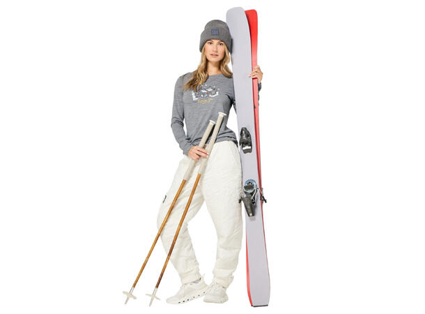 W Apres Ski Ls Cashmere Grey Melange/Various XS 